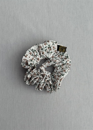 Plisse flower scrunchie White Pico 